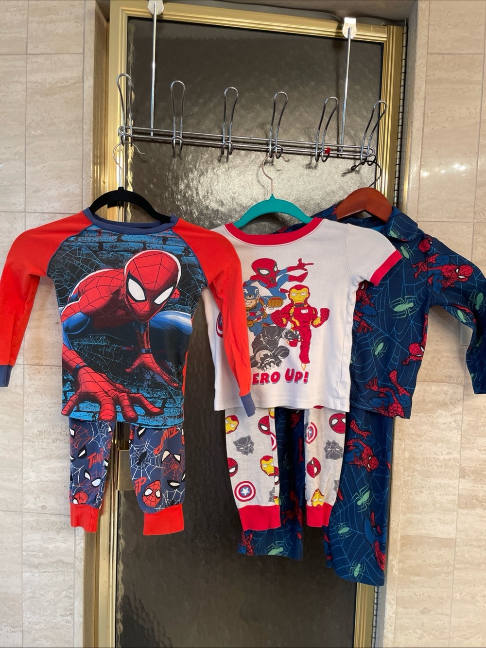 Lot Of 3 Pairs Of Marvel Spider-Man Boys Pajamas Size 4/5 - Six Pieces